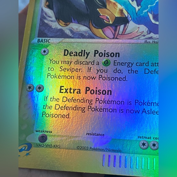 Seviper #11 reverse Holo card - Picture 3 of 5